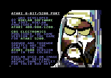 Wizard of Wor Sprite Comparison Demo - Atari 8 Bit Port