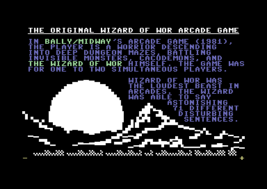 Wizard of Wor Sprite Comparison Demo - The Original